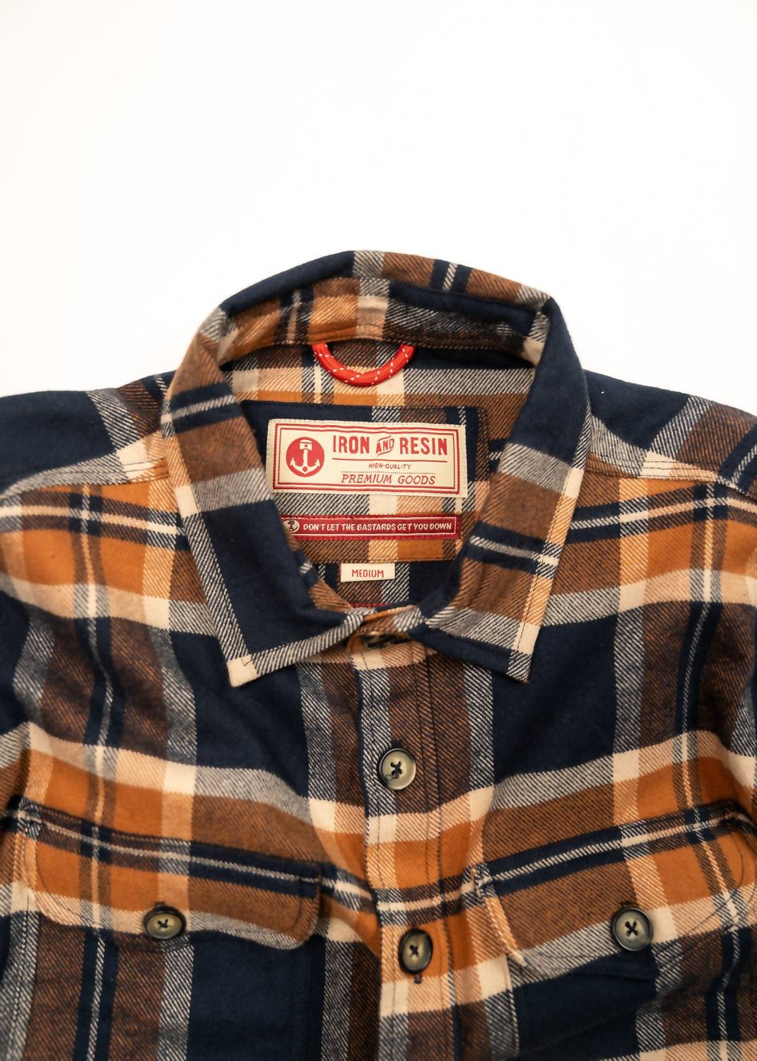 Iron & Resin Men's Quidel Shirt in navy - men's shirt - detail view