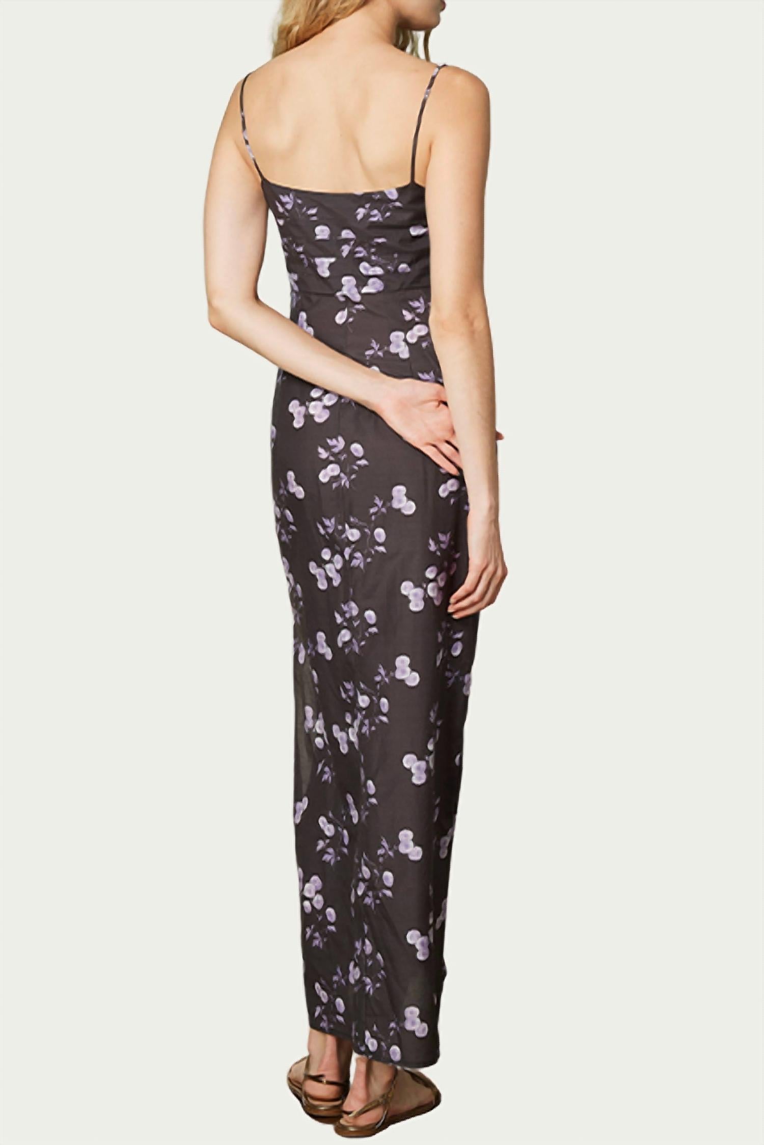 LIVIE FLORAL-PRINT COTTON MAXI DRESS