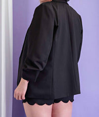 Classic Shawl Lapel Collar Blazer