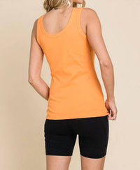 Culture Code Scoop Neck Tank Top in mango jam - women's tank top - alternate view