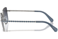 Swarovski - Women's Metal Crystal Embellishment Sunglasses