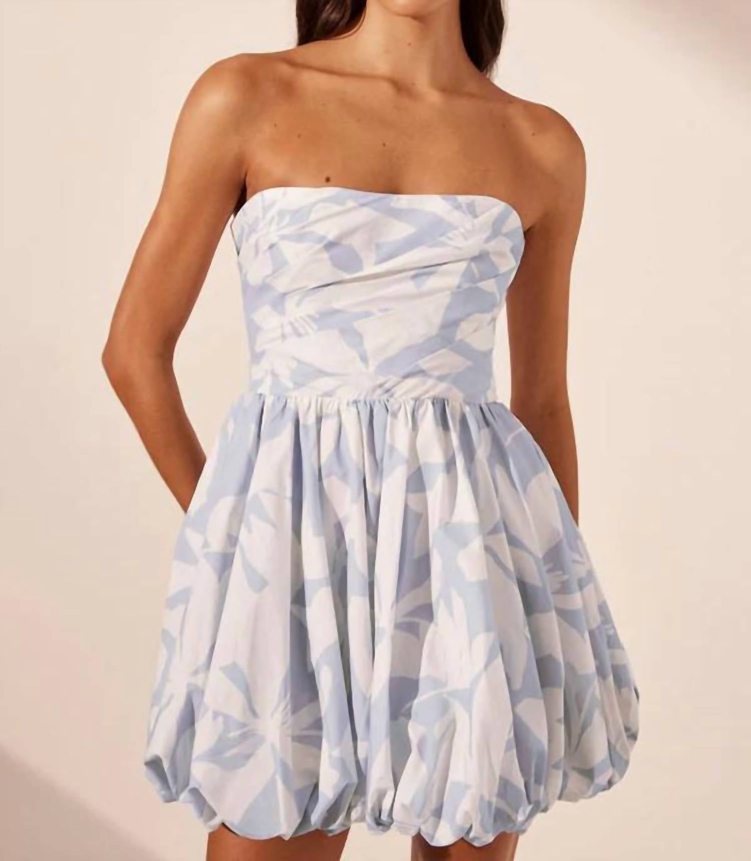 Shona Joy - Mamounia Draped Bubble Mini Dress