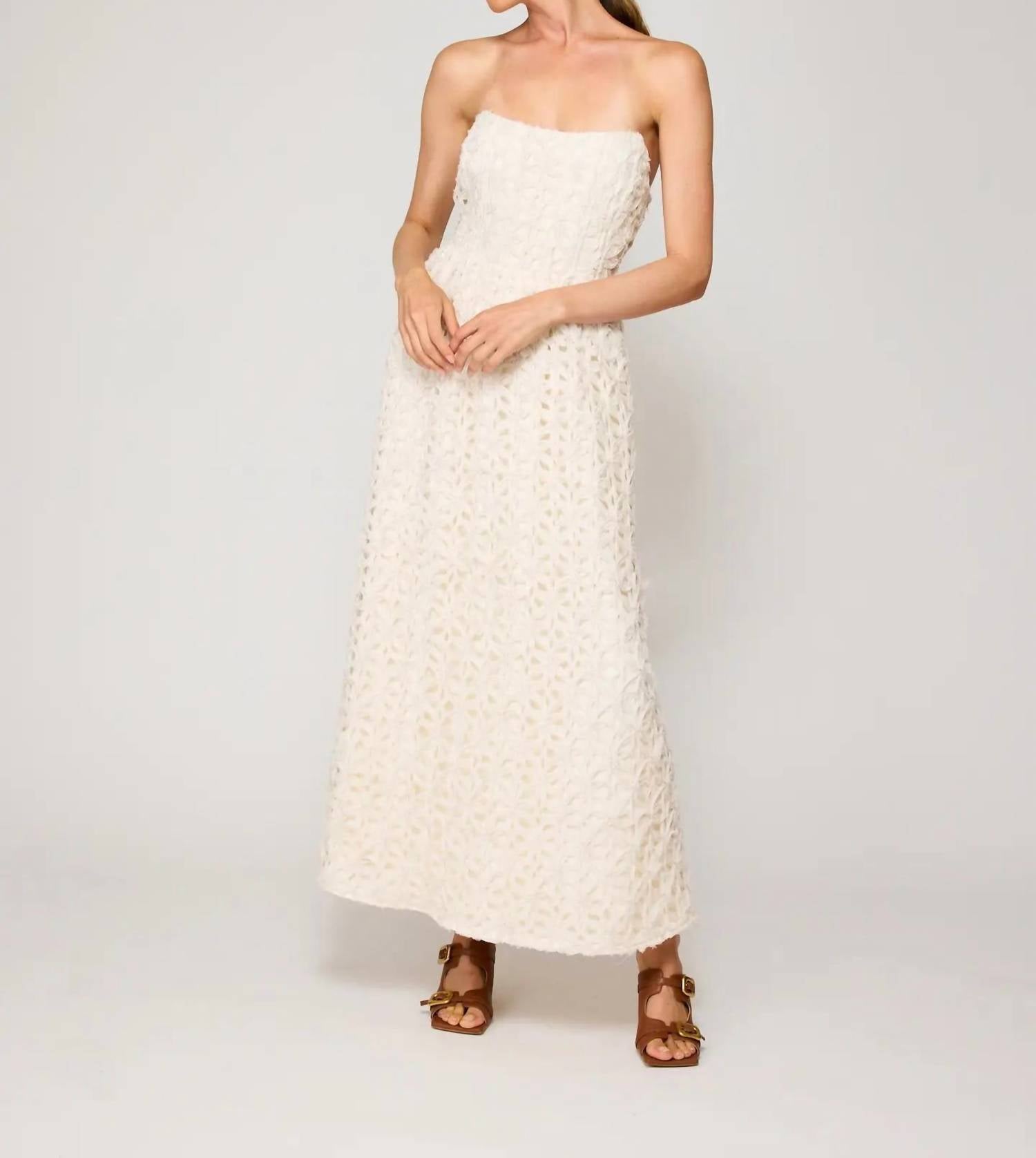 Line And Dot - Aris Strapless Maxi Dress