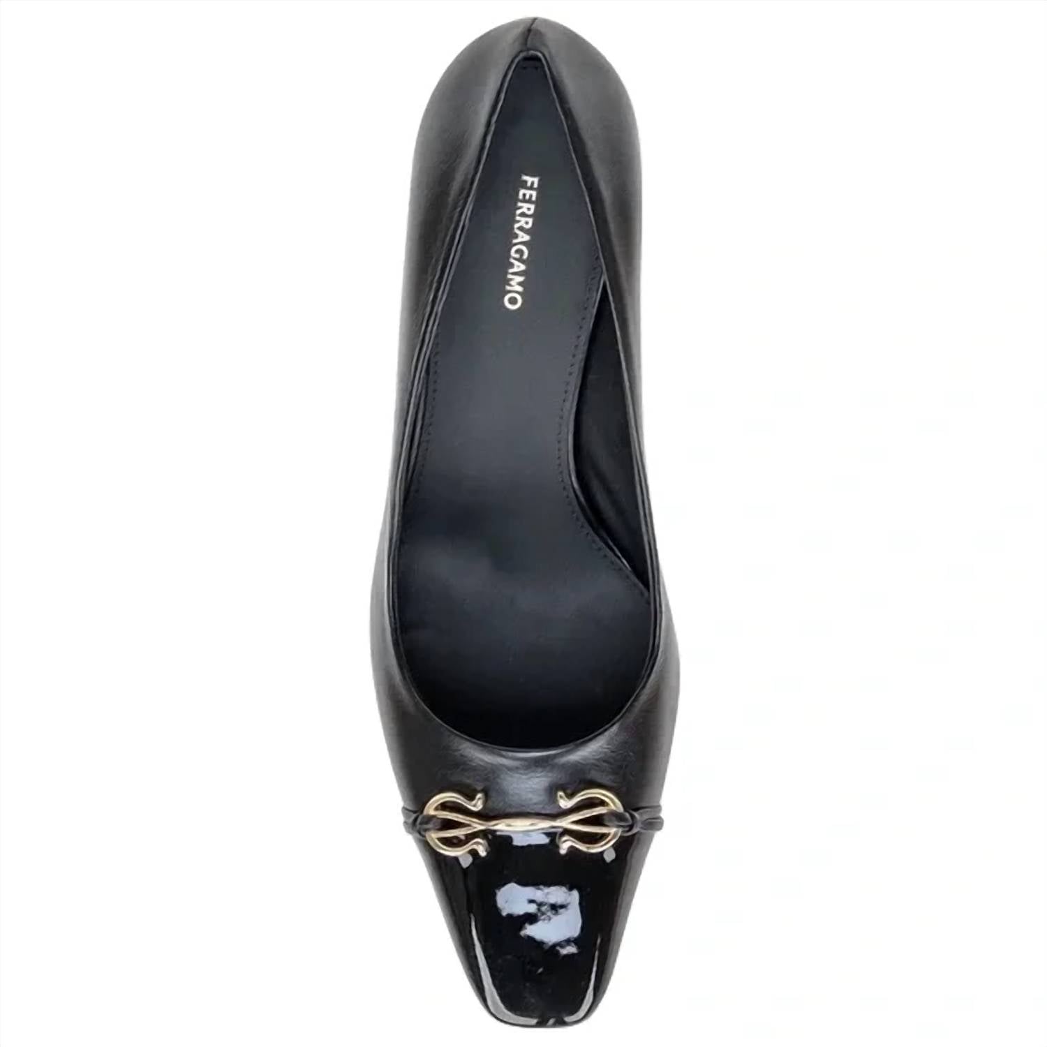 Salvatore Ferragamo - Women's Bria 60mm Patent Leather Cap-toe Pumps