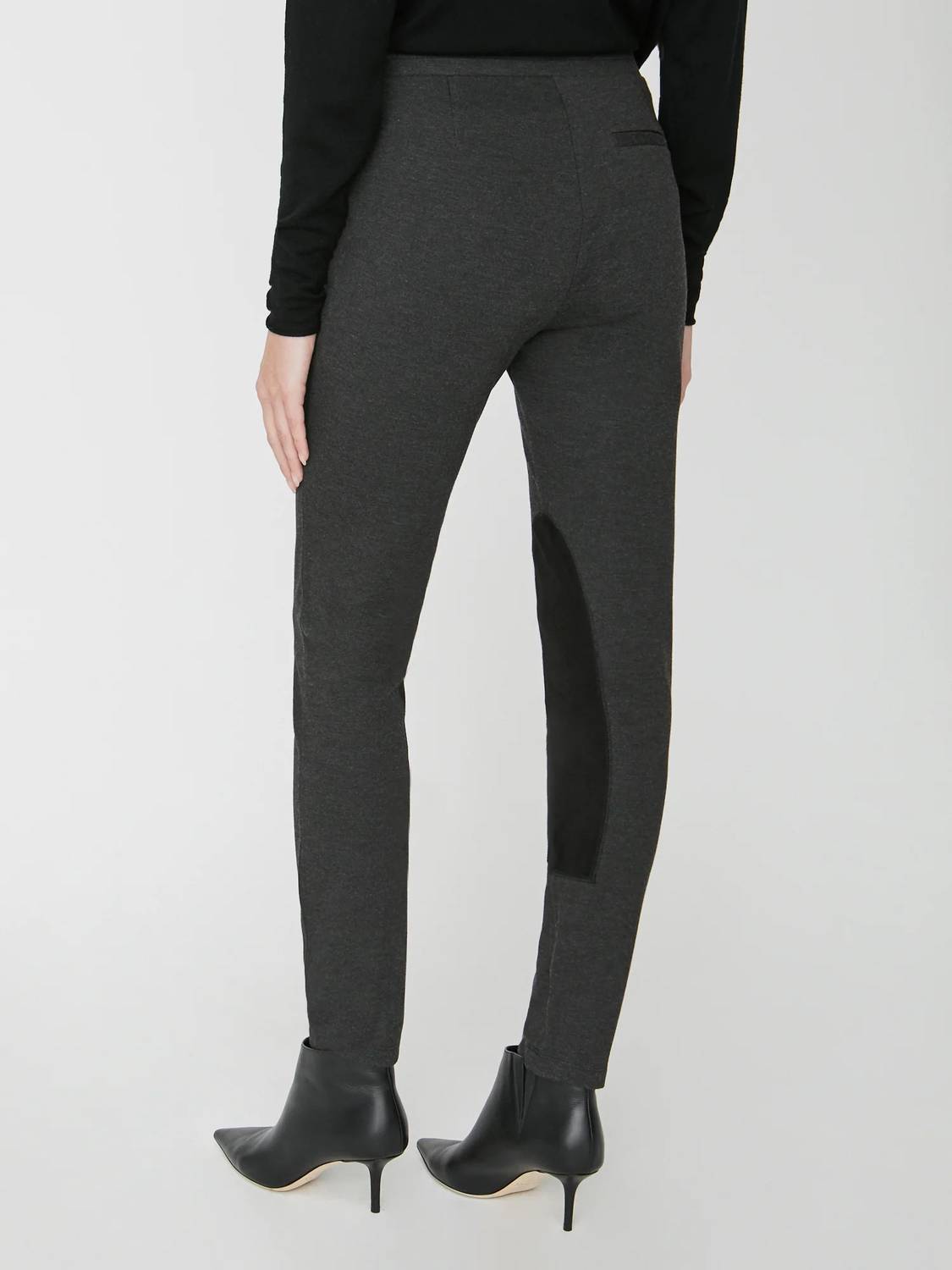 Brochu Walker REMINGTON RIDING PANT in dark charcoal melange combo - women's pants - alternate view
