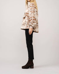 Blue B - Aztec Jacquard Mock Neck Pullover Sweater