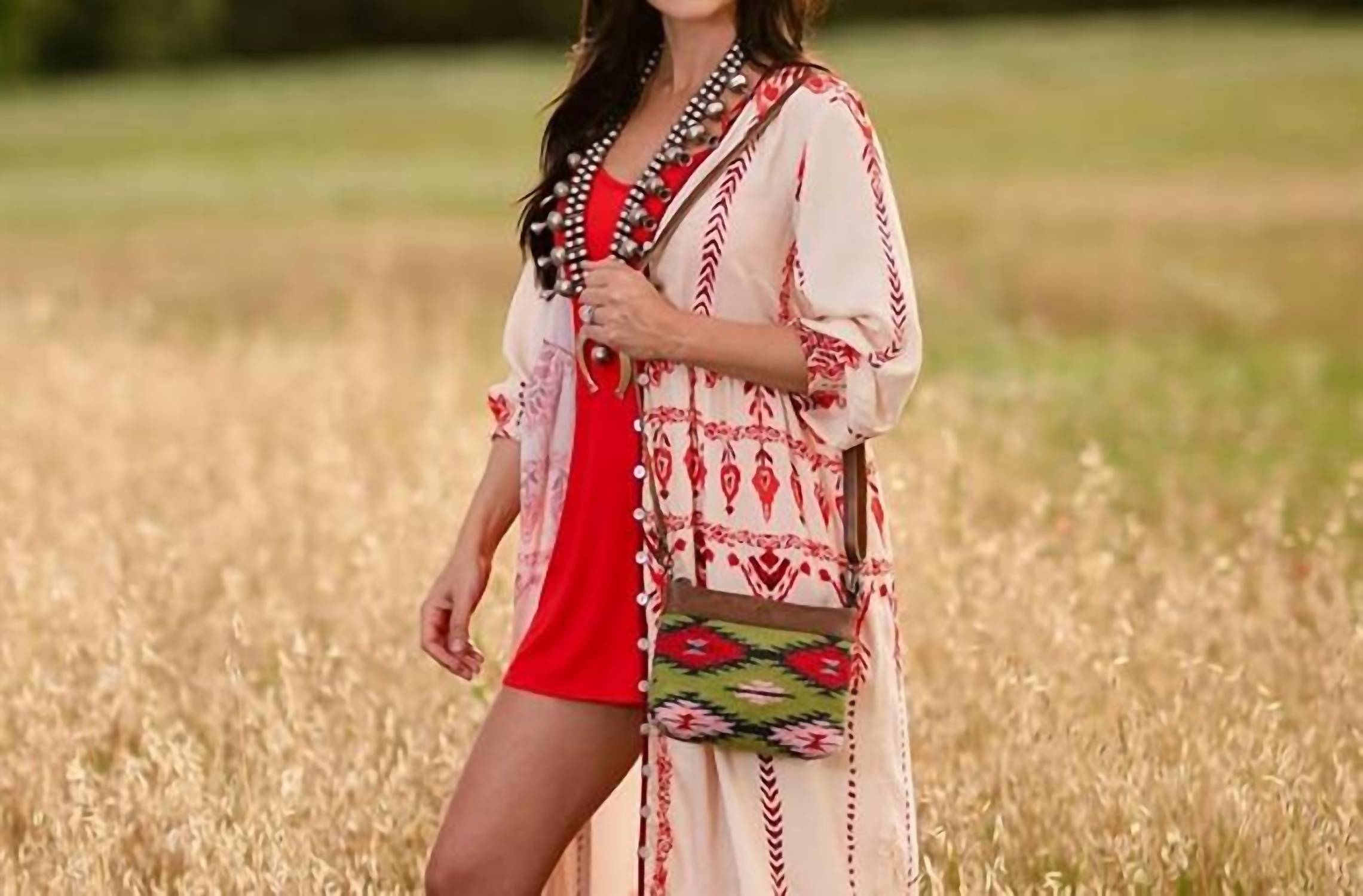 STS Ranchwear Women's Grace Crossbody Bag in baja dreams - women's bag - detail view