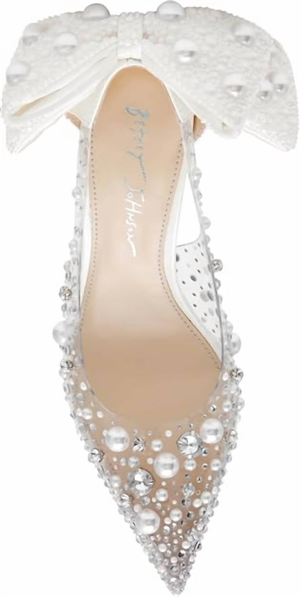 Betsey Johnson - Women's Esmy Pearl Clear Pumps
