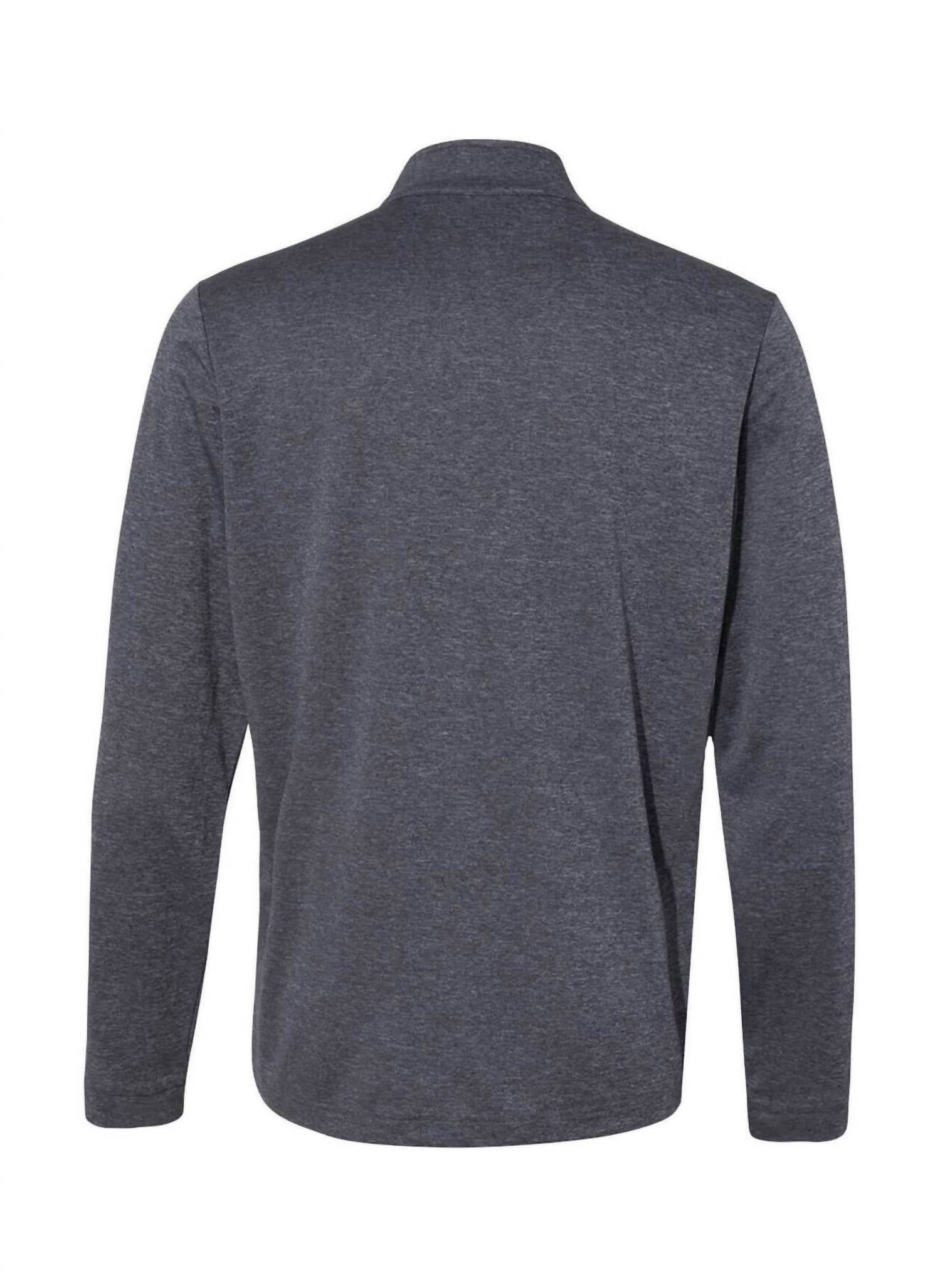 adidas Lightweight Quarter-zip Sweater in black carbon - men's sweater - view 5