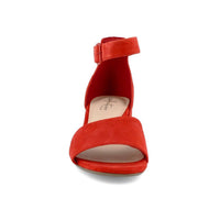 Clarks Women's Elisa Dedra Sandals in red suede - women's heels - view 4