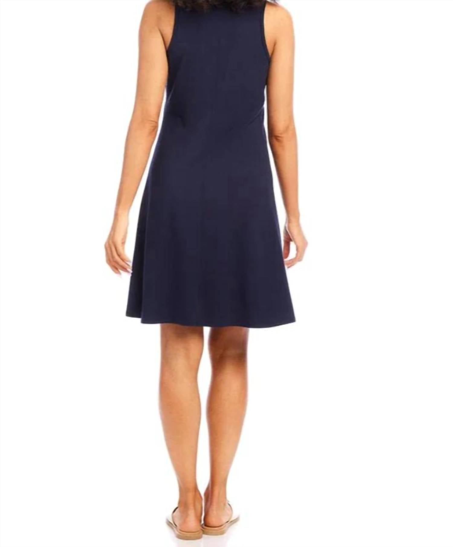 Karen Kane - Contrast Placket Mini Dress