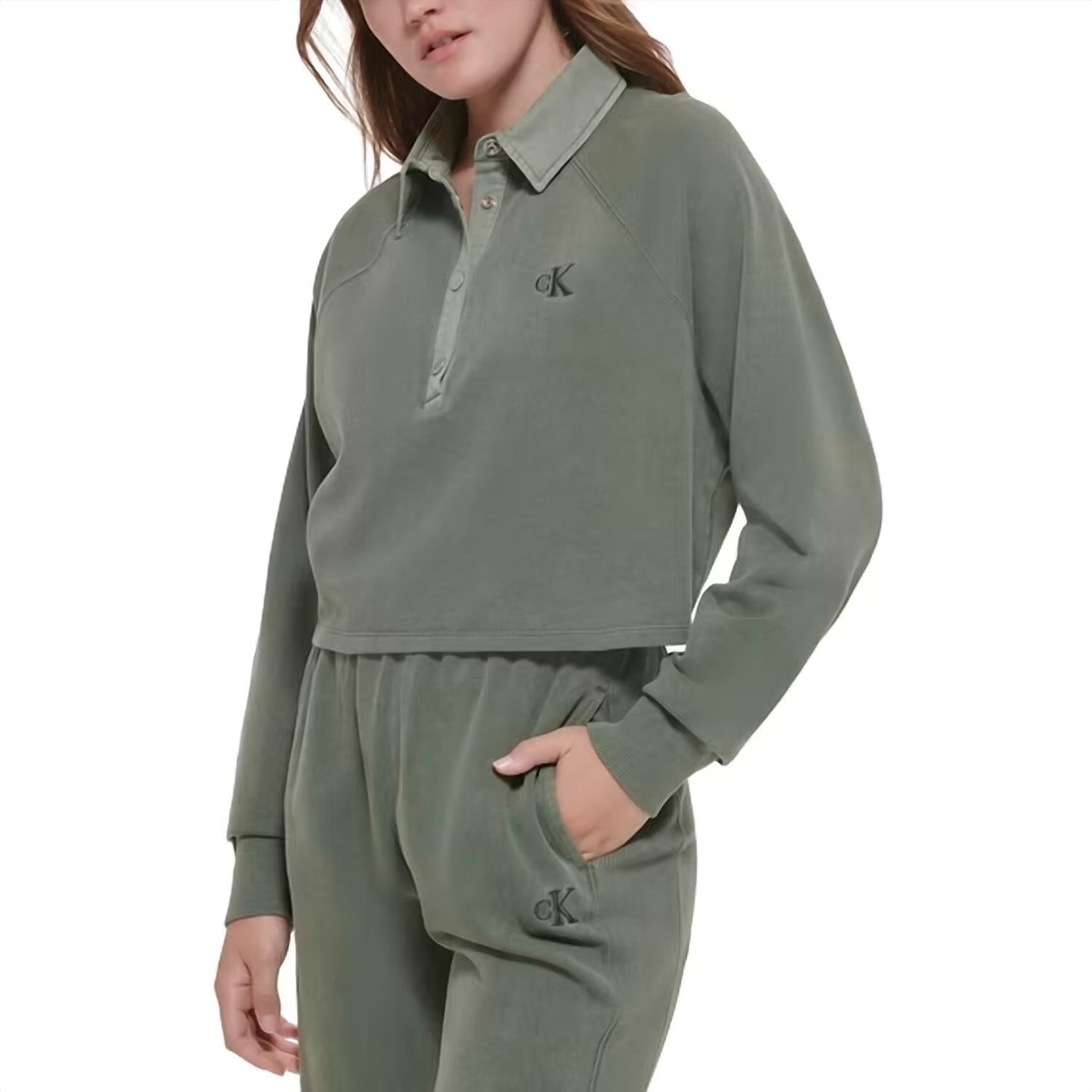 Calvin Klein - Cotton Polo Sweatshirt