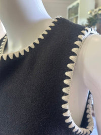 Strut & Bolt - Women's Sleeveless Contrast Embroidery Boucle Dress