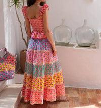 Pink City Prints - Jessica Square Neck Top