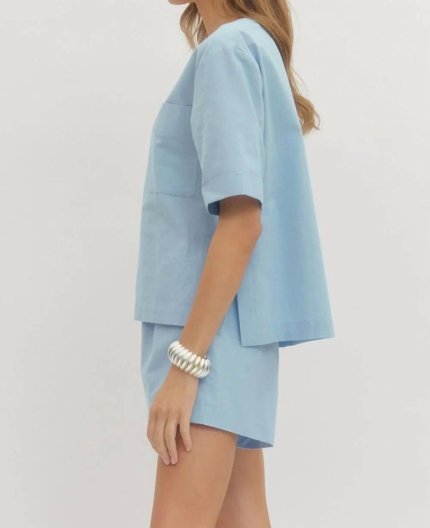 Entro - Crewneck Short Sleeve Top