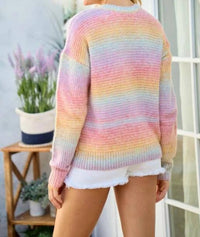 Hailey & Co - Happier Days Ombre Color Block Sweater