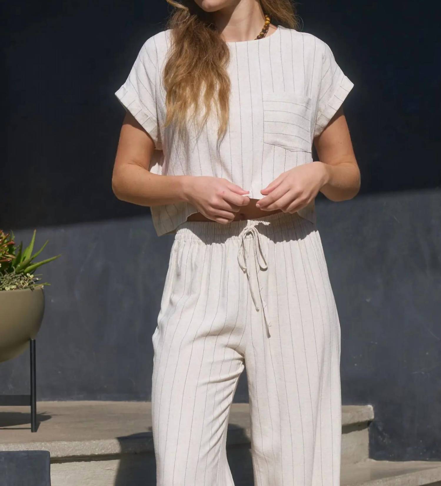 Blu Pepper - Joan Linen Top