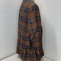 Patrick James Men’s Plaid Wool Blend Sport Coat in brown - men's jacket - view 4