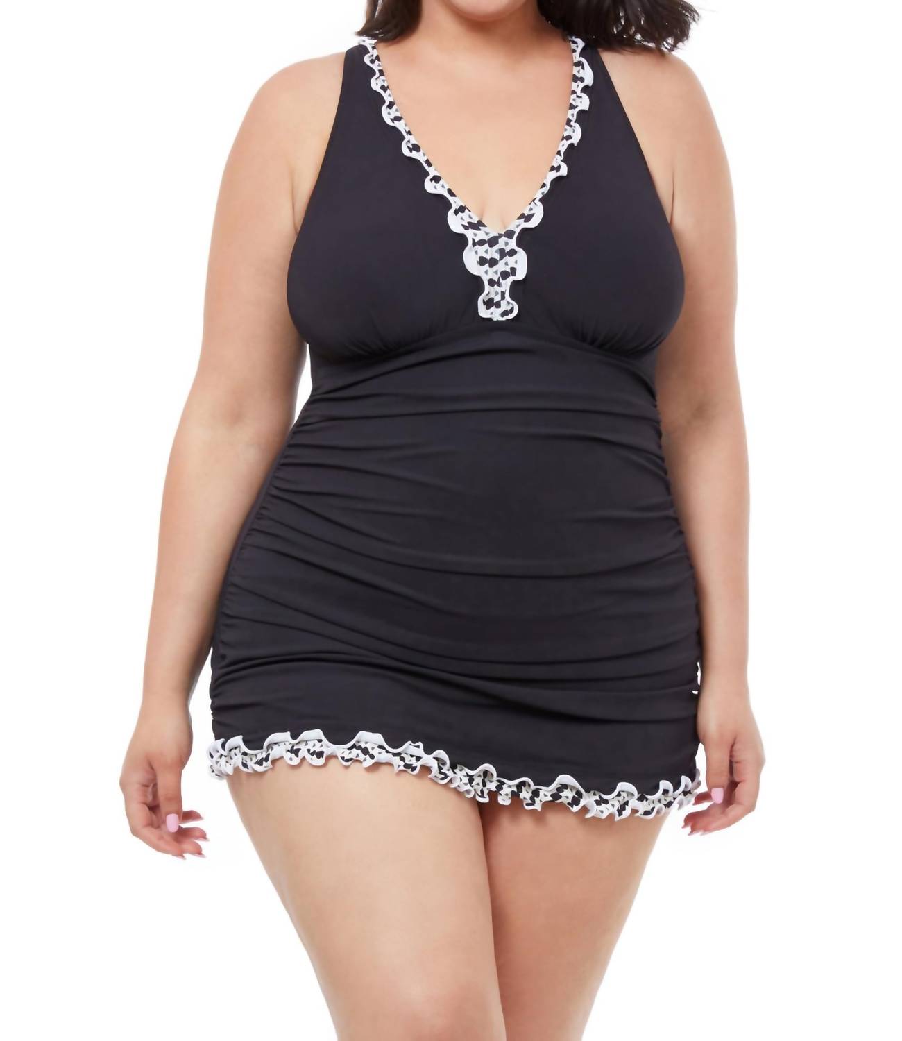 Profile By Gottex - Standard Enya Full Figure Halter Swimdress