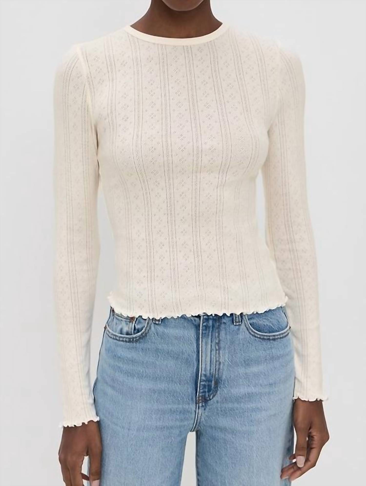 Daze - Pointelle Tee