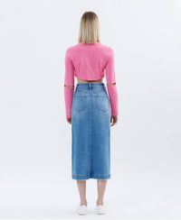 Vervet By Flying Monkey - High Rise Utility Midi Skirt