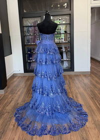 Sherri Hill - Women's Lace Sequin Strapless Dress