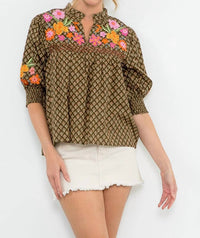 Thml - Pretty Please Embroidered Top