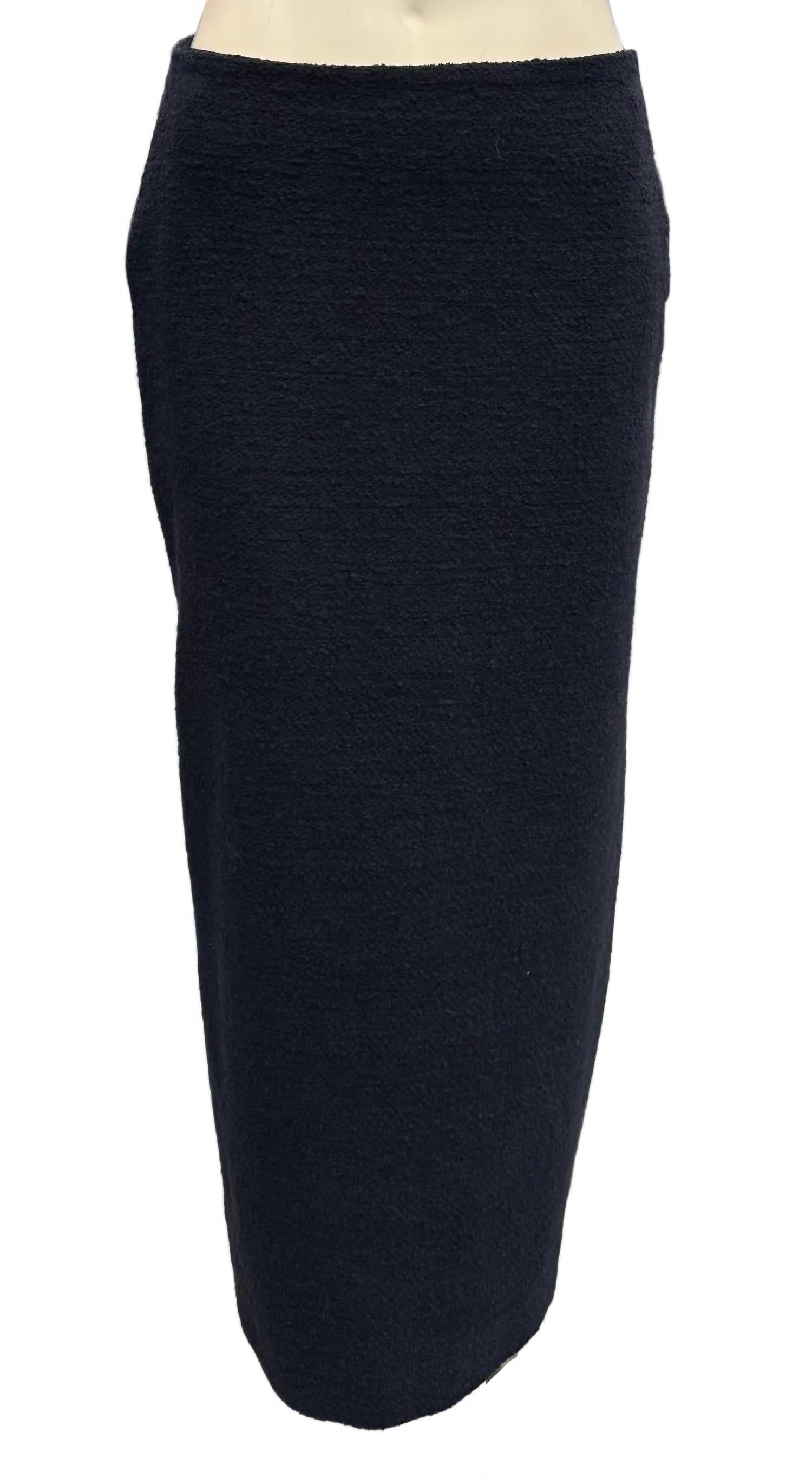 Oscar De La Renta - Women's High Waist Tweed Midi Skirt