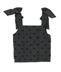 Flowers By Zoe - Girls Marlowe Gabardine Bow Tie Top