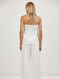 A.Ren - Elise Linen Strapless Top