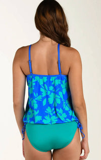 24Th & Ocean - Underwire V-neck Blouson Tankini Top