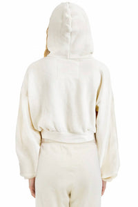 Aviator Nation - Women's Sunset Patch Cropped Zip Hoodie Relaxed
