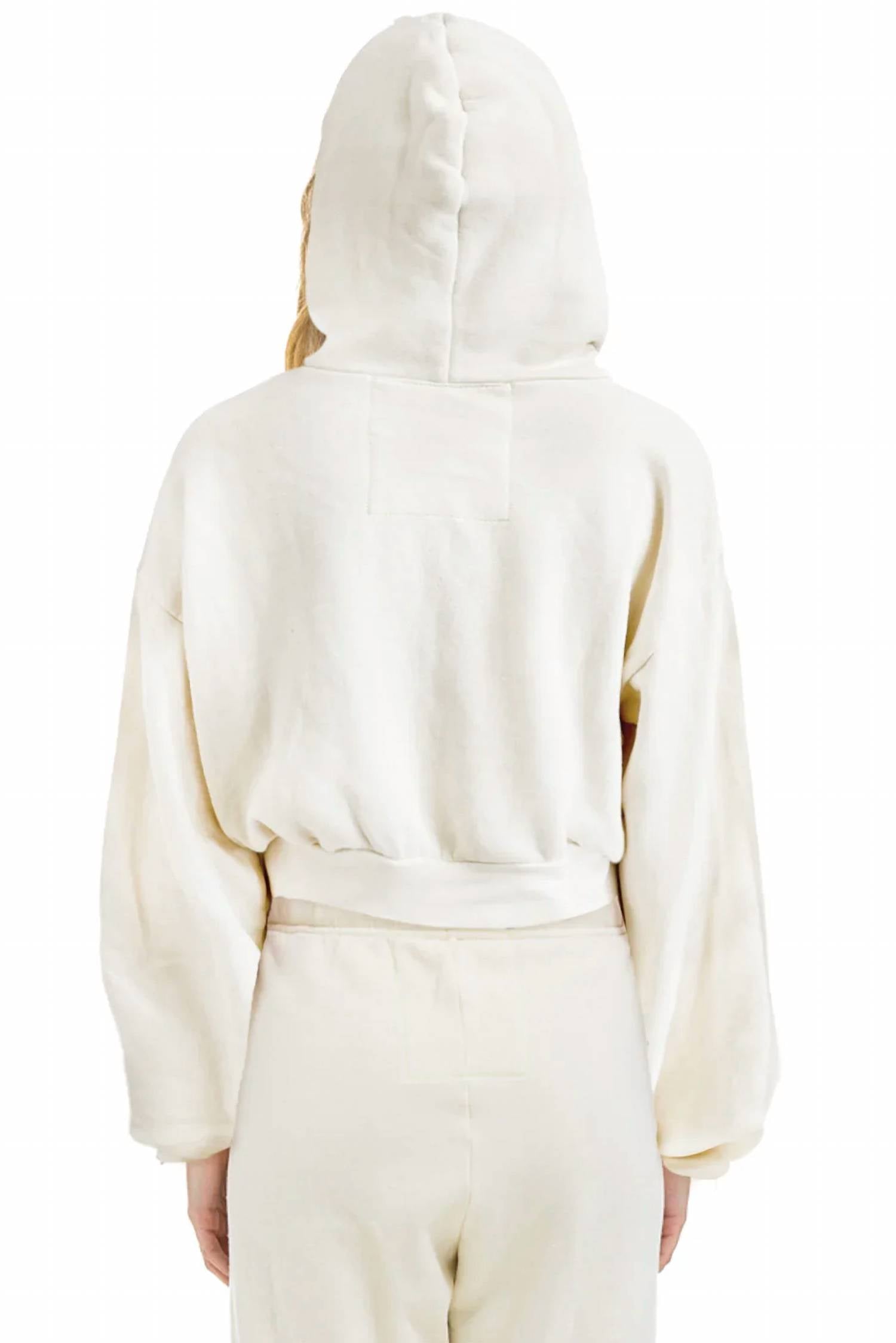 Aviator Nation - Women's Sunset Patch Cropped Zip Hoodie Relaxed
