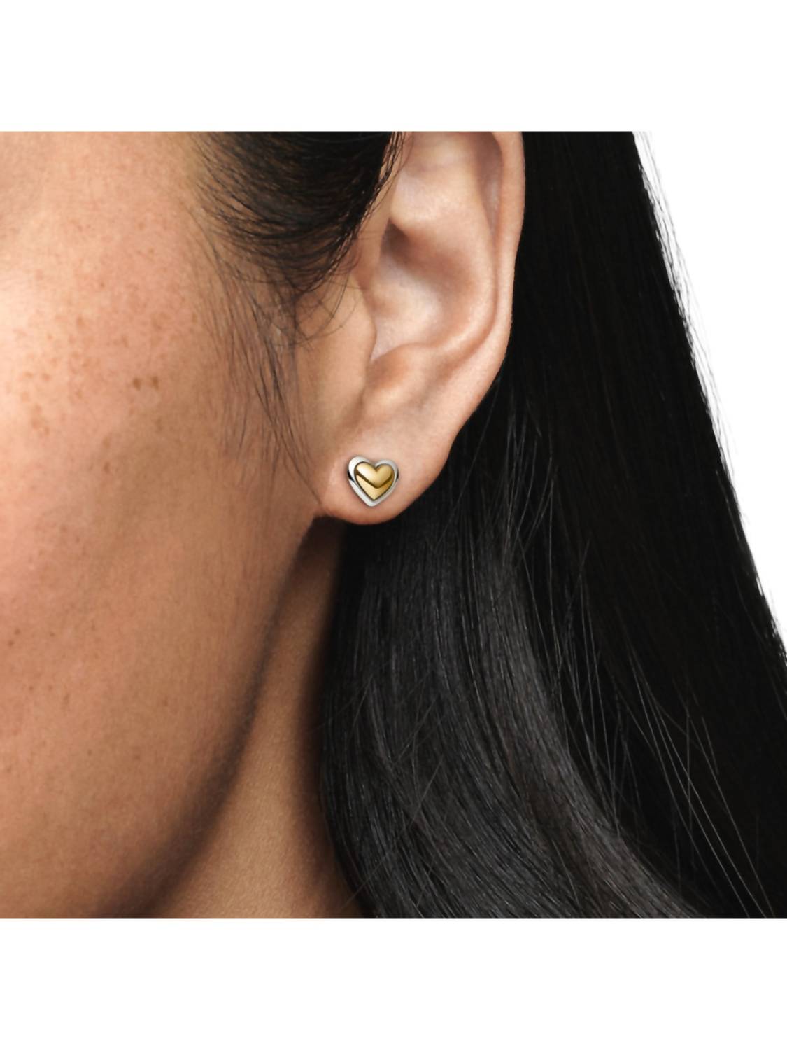 Pandora - Dome Heart Stud Earrings