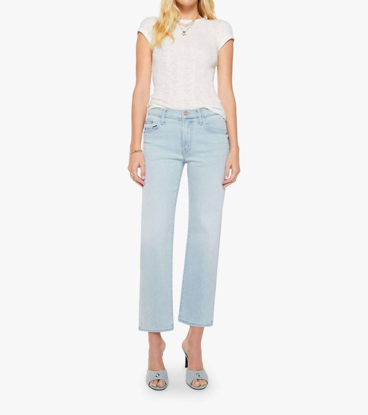 Mother - Mid Rise Rambler Zip Ankle Jeans