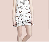 The Kooples - Butterfly Print Lace Up Dress