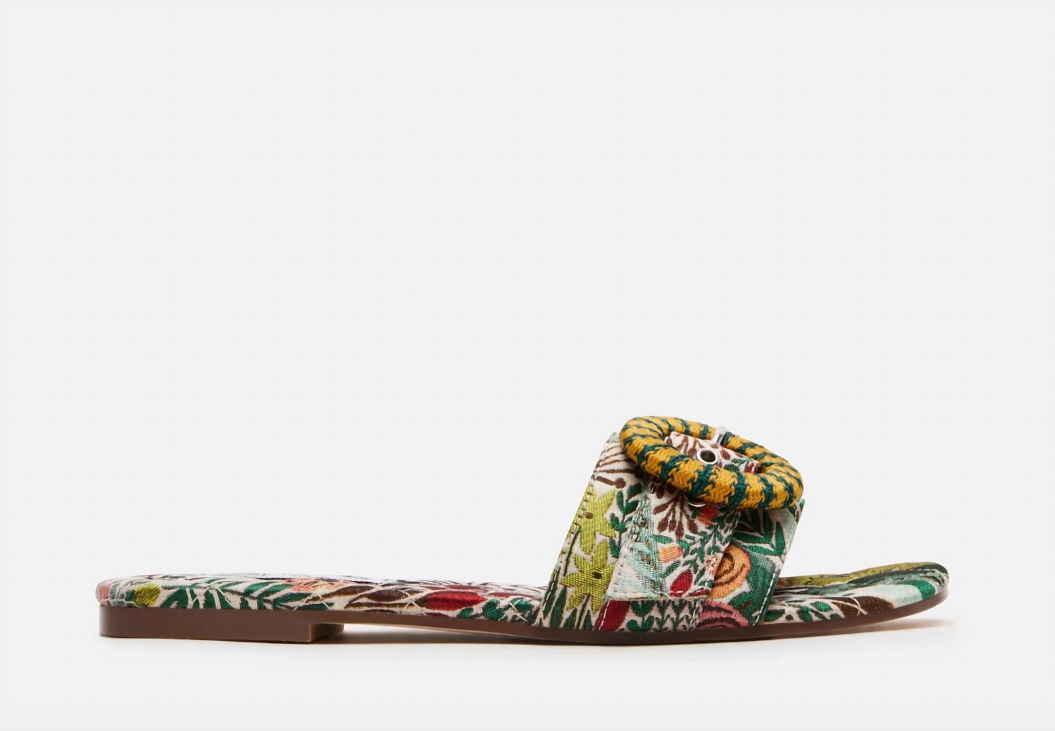 STEVE MADDEN Women's Merla Sandals in green multi - women's sandal - alternate view