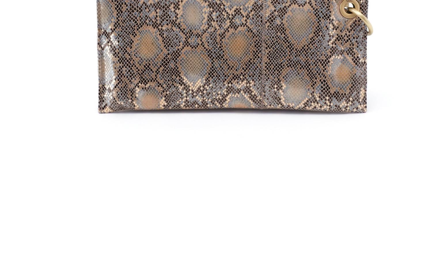 HOBO Women's Vida-wristlet Wallet in snake - women's bag - detail view