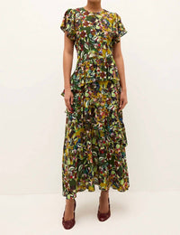 Marie Oliver Quinby Dress in bloom - women's dress - detail view