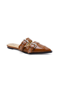 BEAST FASHION Women's Mahryn Mule Sandal in camel - women's flats