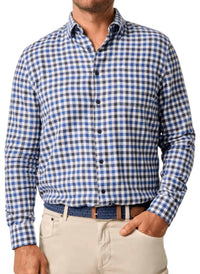 Johnnie-O - Tucked Cotton Blend Button Up Shirt