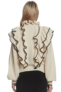 Tipping Ruffle Sweater