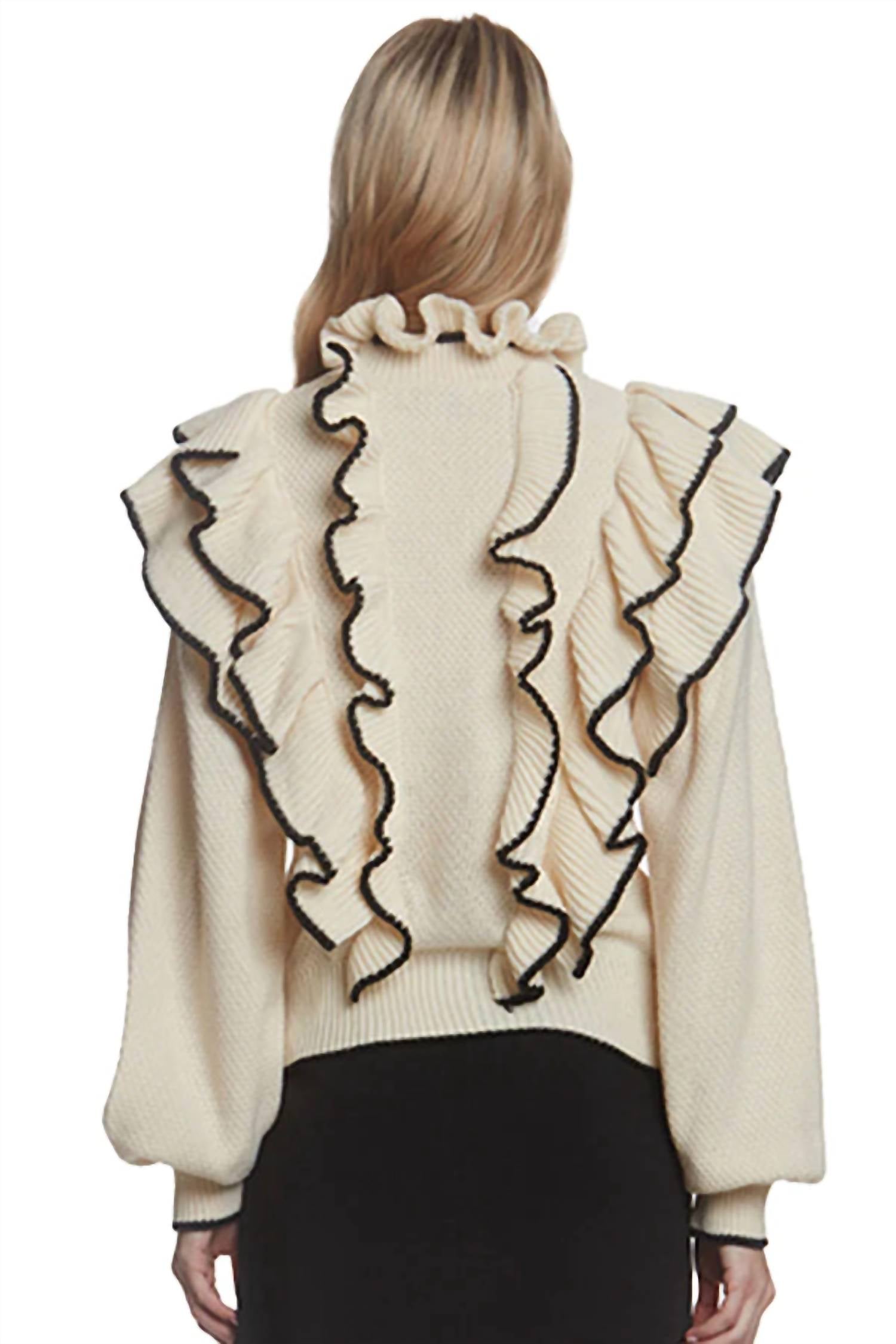 Tipping Ruffle Sweater