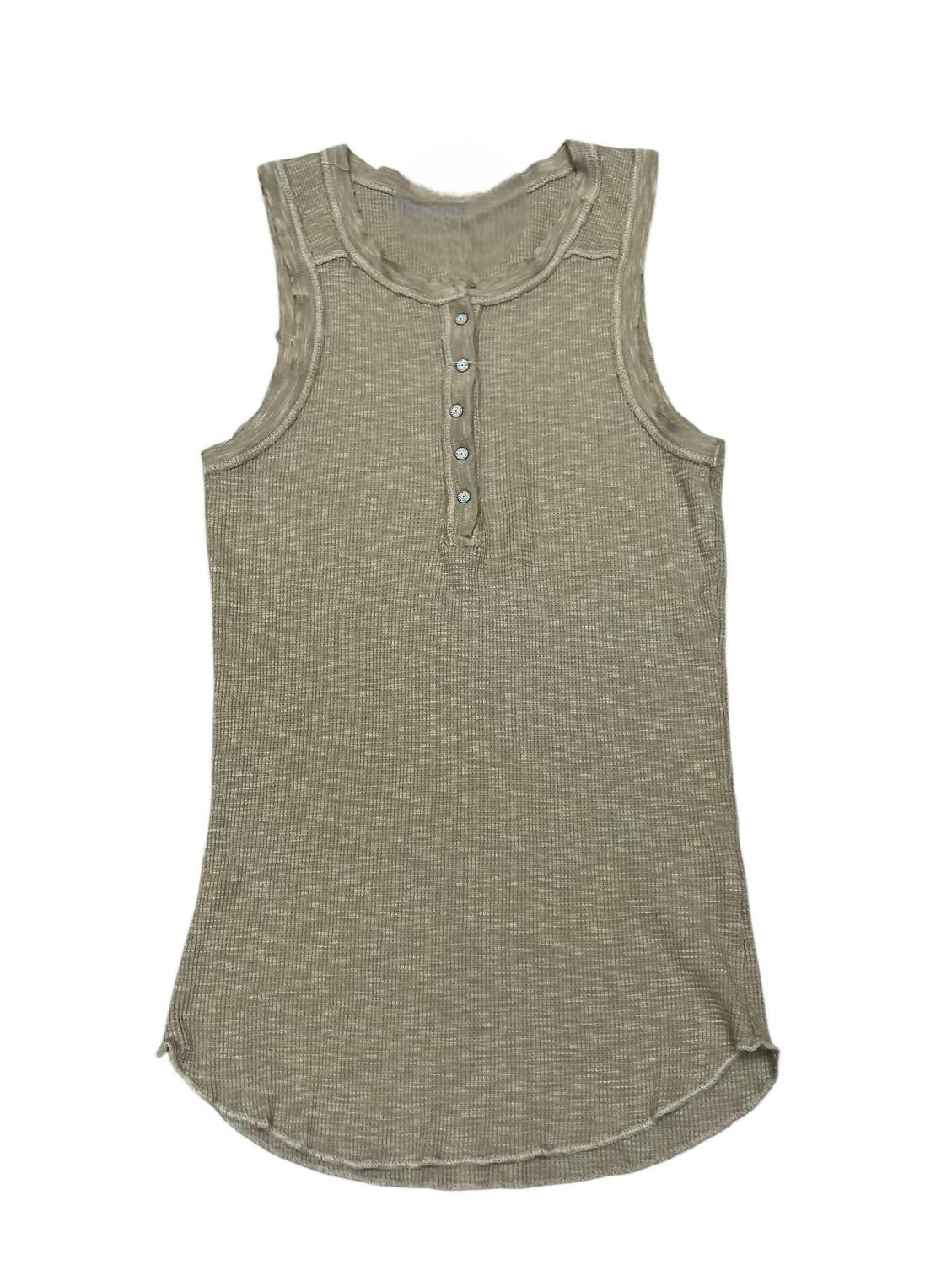 Crown Jewel - Women's Thermal Crew Henley Tank