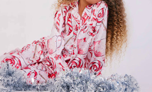 Lola + The Boys - Girl's Sweet Winter Silk Set