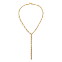 eklexic Women's Nova Lariat Necklace in gold - women's jewelry - detail view