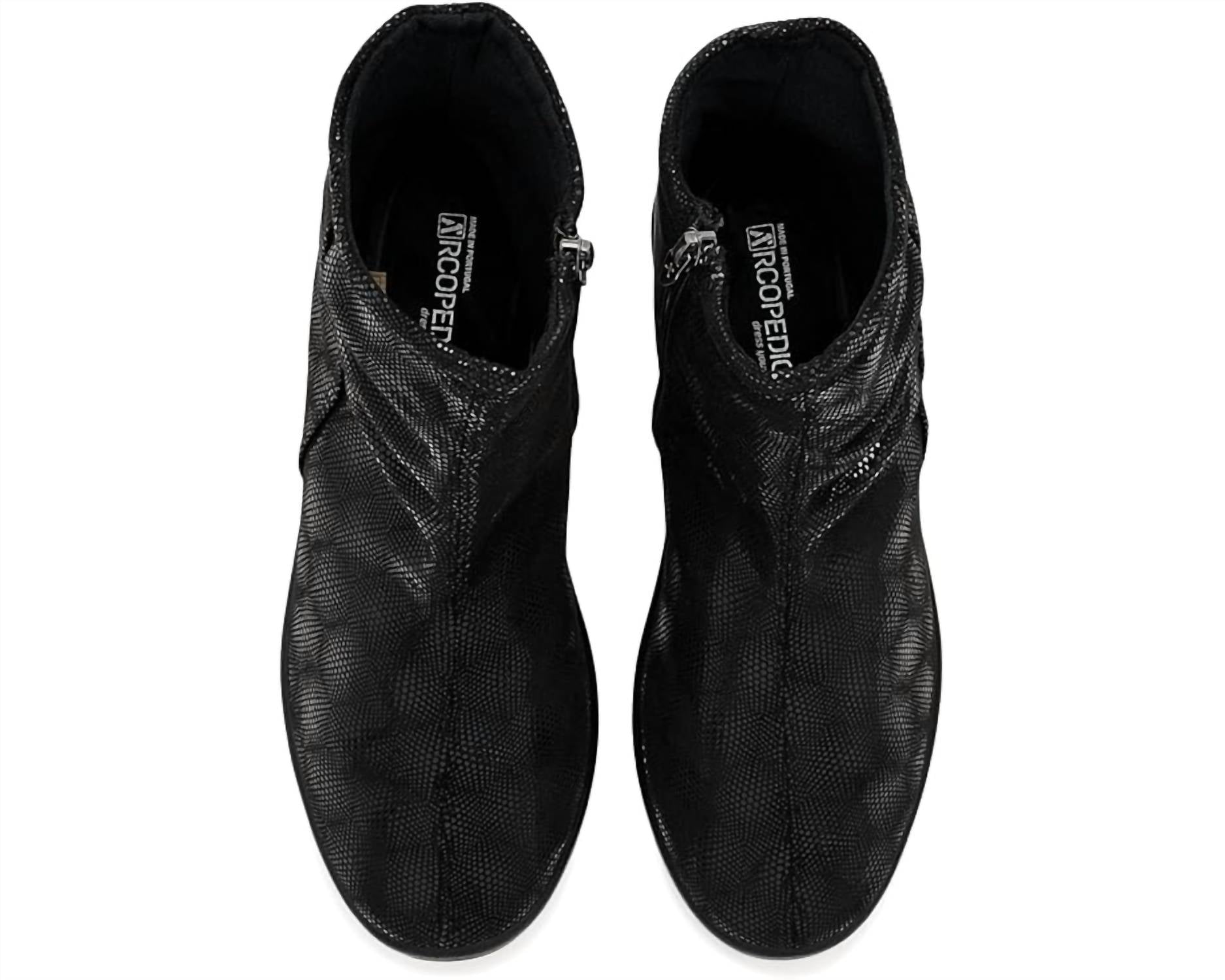 ARCOPEDICO Women's Paluma Boot in black stardust - women's shoe - alternate view