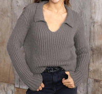 Wooden Ships - Teddy Cropped Polo Chunky Sweater