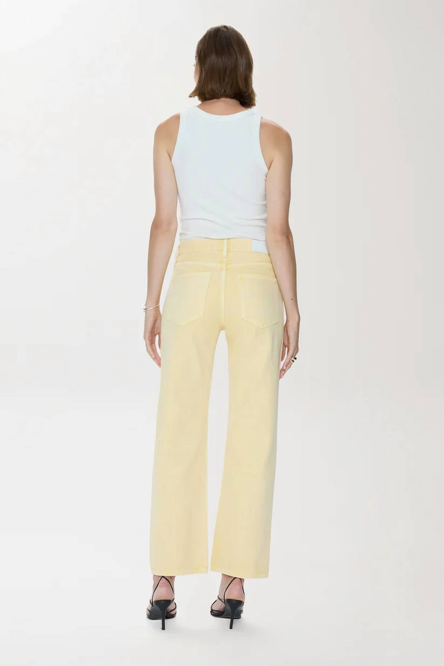 Pistola - Lex Mid Rise Bowed Straight Jean