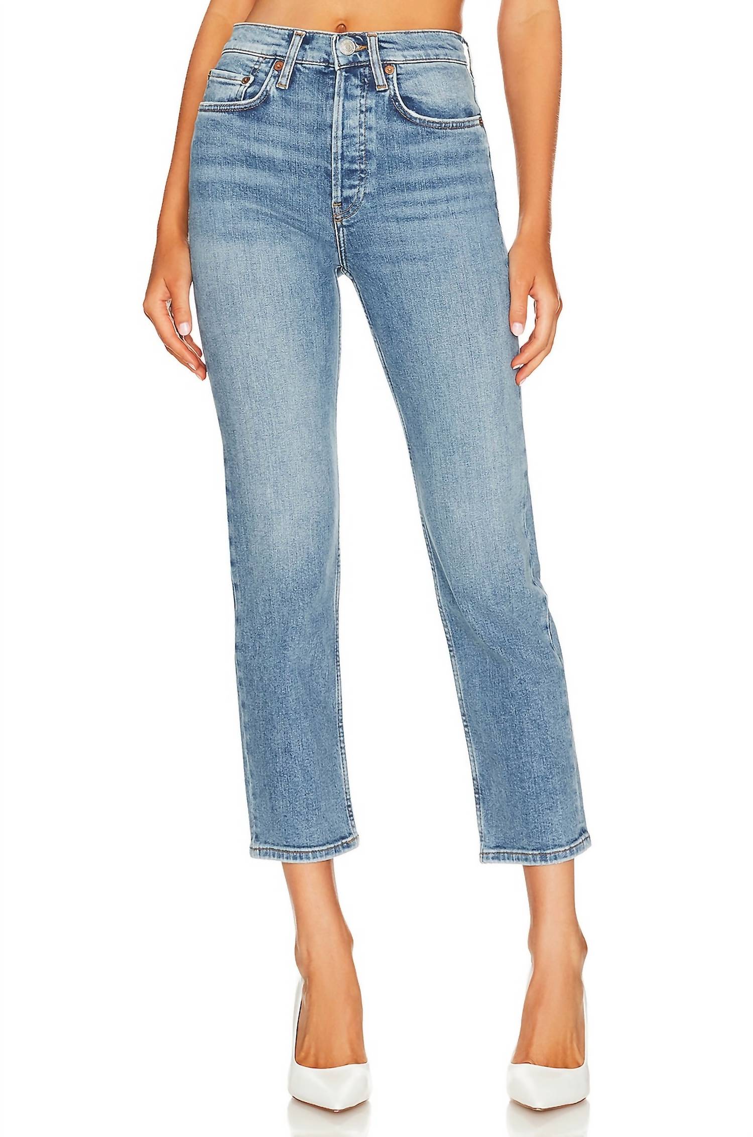 Re/Done - 70S STOVE PIPE JEANS